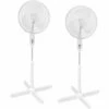 Lot 2 Ventilateurs Sur Pied Easymate RD-40 Extel Réglable 82 à 100 Cm Tête Rotative 3 Vitesses