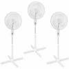 Lot 3 Ventilateurs Sur Pied Easymate RD-40 Extel Réglable 82 à 100 Cm Tête Rotative 3 Vitesses