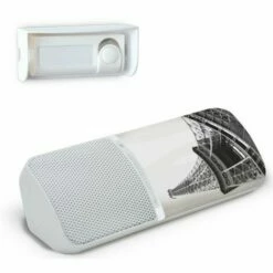 Carillon Blanc Jazzy 100 Paris EXTEL Sonnette De Porte Sans Fil Portée 100 M