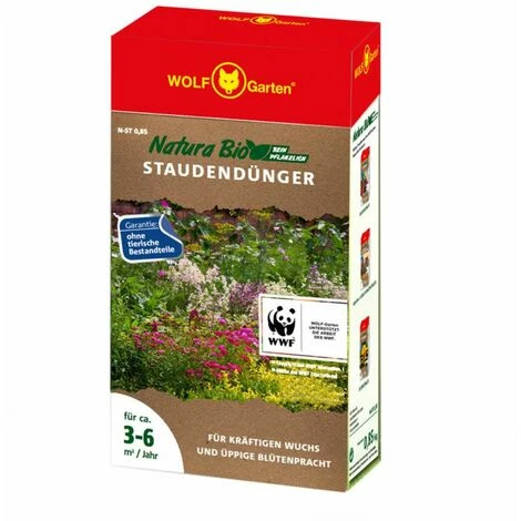 WOLF-GARTEN WOLF GARTEN Natura Bio Engrais Perennials 0,85 Kg N-ST 3 WOLF-GARTEN WOLF GARTEN Natura Bio Engrais Perennials 0,85 Kg N-ST