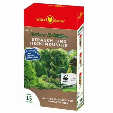 WOLF-GARTEN WOLF GARTEN Natura Bio Arbuste U.Heckendünger N-SH 1,9 KG 3 WOLF-GARTEN WOLF GARTEN Natura Bio Arbuste U.Heckendünger N-SH 1,9 KG