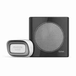 Sonnette Sans Fil Extel DiBi Flash à Piles, Personnalisable Noir - Noir